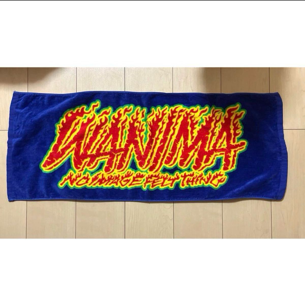 新品 未使用 レアなピザロゴ有り×黄色】WANIMA フェイス タオル