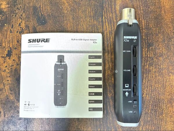 SHURE X2u USBオーディオインターフェース 美品