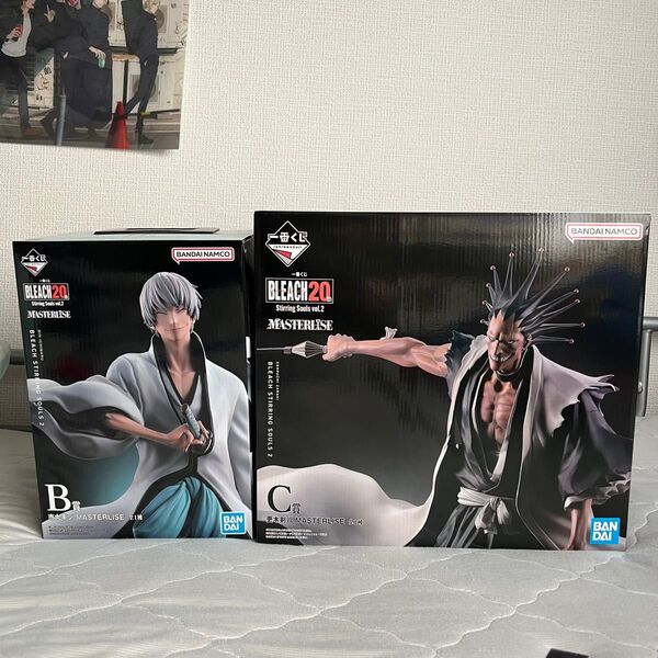 一番くじ BLEACH B賞 市丸ギン C賞 更木剣八 MASTERLISE フィギュア セット おまけ付き