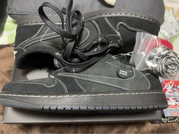 Travis Scott × Nike Air Jordan 1 Low OG SP "Black Phantom"