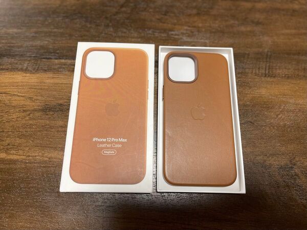 Apple iPhone 12 Pro Max レザーケース ブラウン