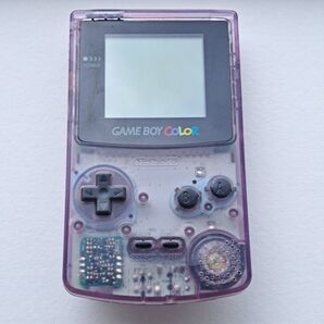 ゲームボーイカラー (本体のみ) クリアパープル 電池カバー無し