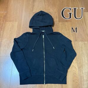GU 黒 パーカー レディース Mサイズ