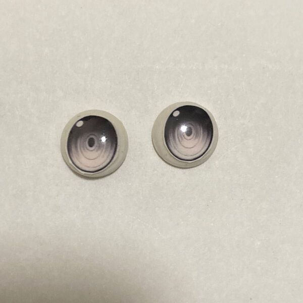 ドールアイ 約10mm ねんどろいどどーる等 グレー