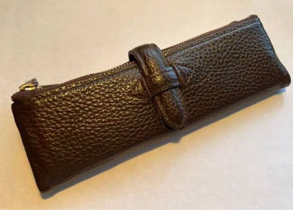 新品 ルポペンケース ダークブラウン