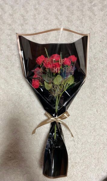 ミニブーケ メッセージ入り