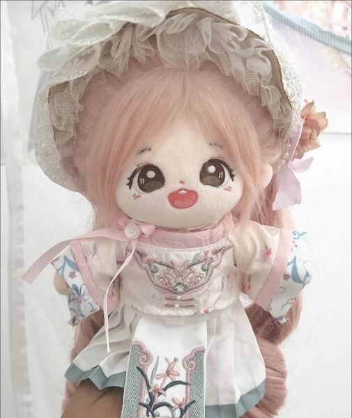 新品 20センチ ぬいぐるみ用 服 20cm レトロ 着物 漢服