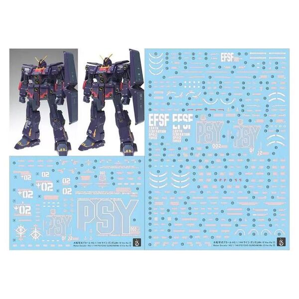 HG 1/144 サイコ・ガンダムMk-II 用水転写式デカール2枚組
