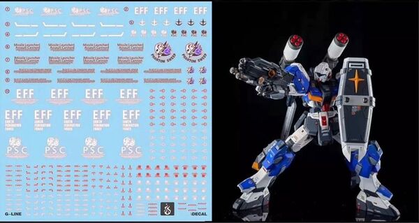 HG 1/144 ジーラインスタンダードアーマー用水転写式デカール