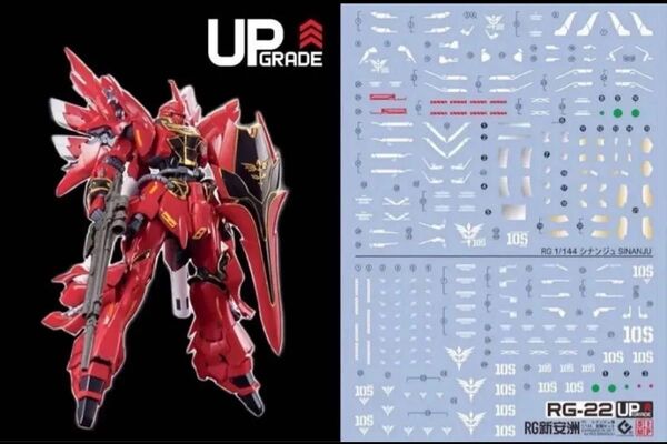RG 1/144シナンジュ用水転写式デカール