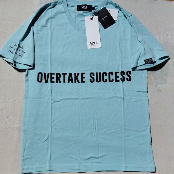 2200円 値札付き アズール 半袖 T シャツ メンズ S 半袖 V ネック T シャツ 夏服 トップス 部屋着 半袖Tシャツ