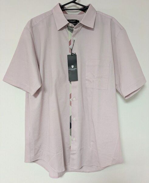 限定【Lサイズ】ブラックレーベルクレストブリッジ 半袖シャツ ピンク系 メンズ