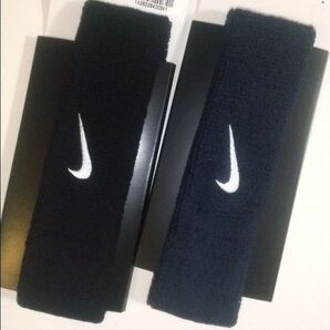 NIKE ヘアバンド ヘッドバンド 黒ネイビーセット