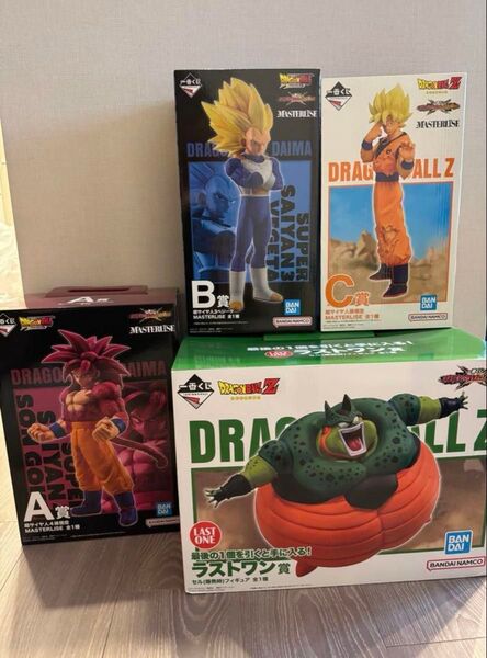 一番くじ ドラゴンボール A賞 超サイヤ人4孫悟空 B賞 超サイヤ人3ベジータ C賞 超サイヤ人孫悟空 ラストワン賞 セル