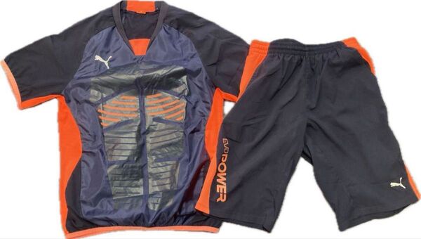 PUMA プーマ 上下 セットアップ 半袖 ピステ サッカーウェア ハーフパンツ