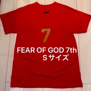 正規品20SS FEAR OF GOD 7th フィア オブ ゴッド Tシャツ S Vintage Red FG50-069CTJ