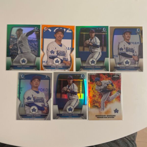 横浜DeNAベイスターズ ルーキーシリアル含む7枚セット 2023 Topps NPB bowman Chrome