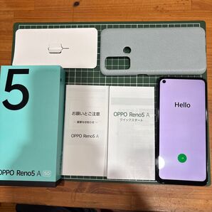 oppo reno 5A シルバーブラック Y!mobile SIMフリー おまけ付き