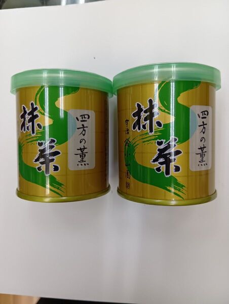 宇治抹茶山政小山園四方の薫30グラム2缶