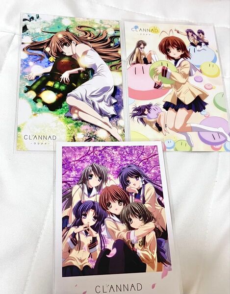 CLANNAD ポストカード 3枚セット 京都アニメーション key作品 かぎなど 麻枝准