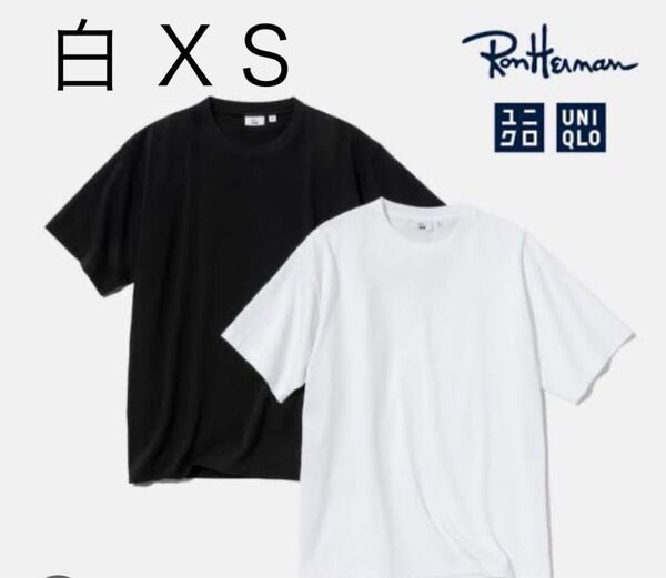 ユニクロとロンハーマンのコラボTシャツ XSサイズです ユニクロ ロンハーマン ホワイト