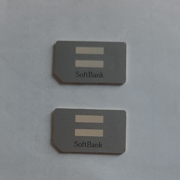 SoftBank SIMカード 標準SIM2枚セット
