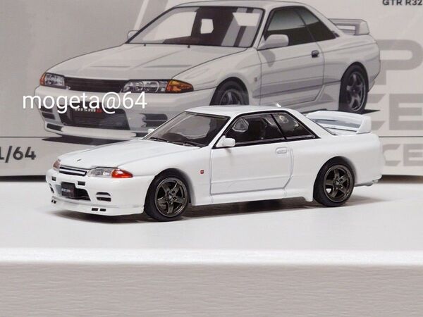 【新品未開封】POPRACE 1/64 GT-R R32 日産 スカイライン GT-R【ホワイト】