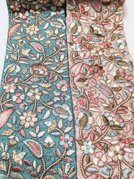 インド刺繍リボン 1m1100円 ハンドメイド ポーチ