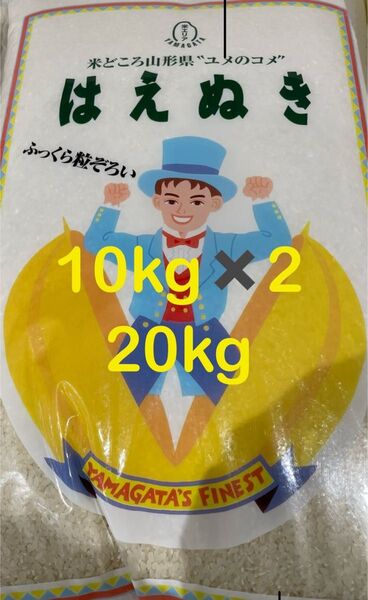 山形県 令和6年度産 はえぬき 玄米 20kg