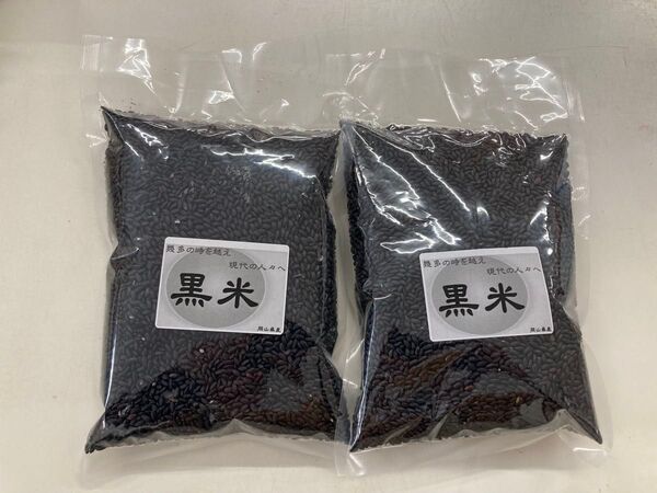 令和6年産 黒米 500g*2袋