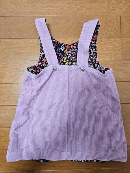 ベイビーギャップ 女の子 ジャンパースカート コーデュロイ パープル