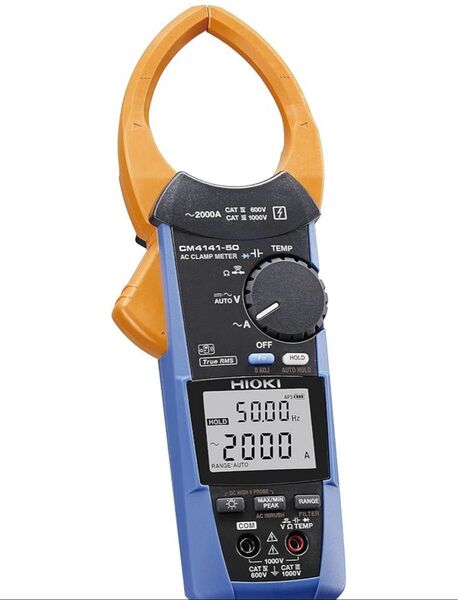 HIOKI 日置ACクランプメータ CM4141-50 AC 2000A ワイヤレス Z3210対応 携帯用ケース付属