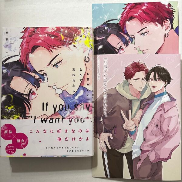 「お前がいい」なんて言われたら。 鳥田ちず アニメイト 特典 小冊子 リーフレット