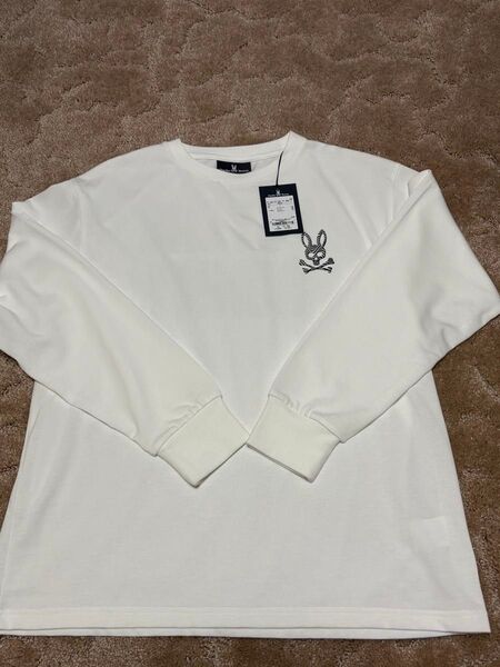 Psycho Bunny サイコバニー 長袖Tシャツ ホワイト 新品未使用
