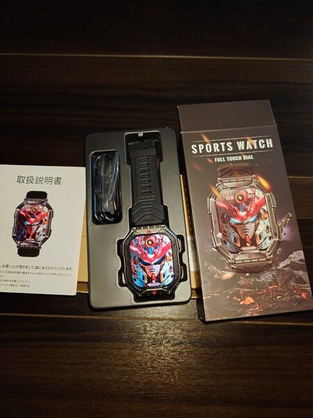 スマートウォッチ2024年製フルタッチスポーツウォッチSNS対応650mAh多機能KO02