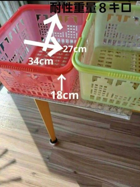 カラフルなプラスチック製ストレージバスケット3個セット。