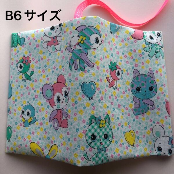 ◎B6サイズ◎裏も可愛いブックカバー♪ハニーチューン ドット 水玉/コミック ラノベ ハンドメイド