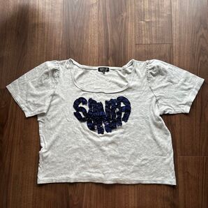 SONIA RYKIEL ソニアリキエル大きいサイズ 44半袖カットソー