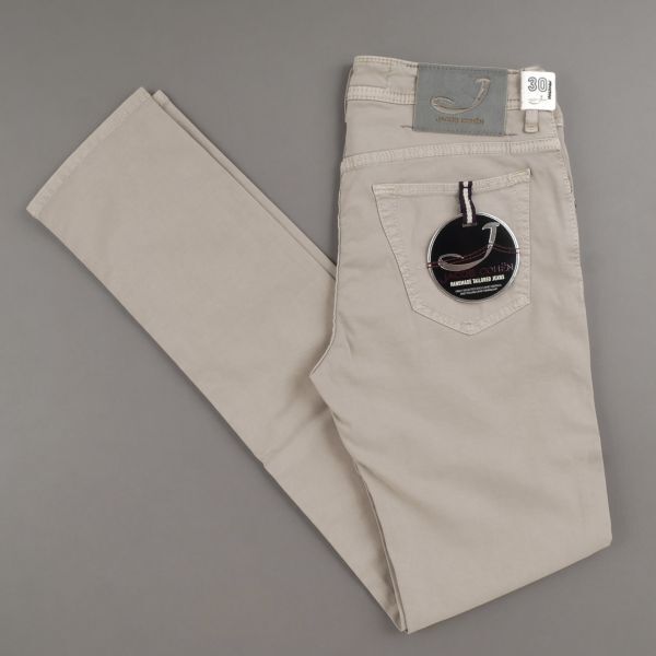 【新品未使用】JACOB COHEN ヤコブコーエン◆Made In Italy◆J688 COMF◆30◆ストレッチ コットン スリム デニム パンツ◆ライトベージュ