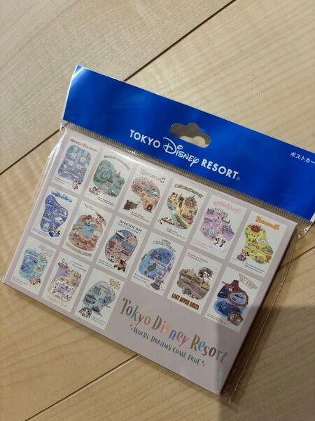 新品ディズニーリゾート パークマップ アトラクション ポストカード 15枚セット
