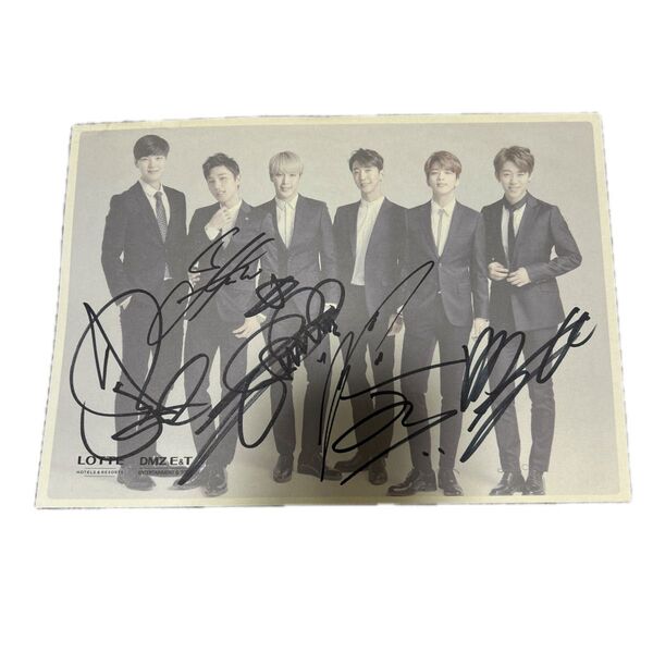 B.A.P メンバー全員直筆サイン 釜山ロッテペンミ