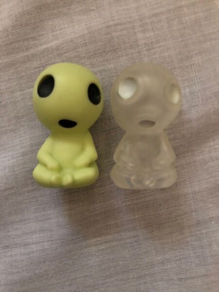 スタジオジブリ 非売品 もののけ姫 コダマ (クリア 透明) 指人形 フィギュア