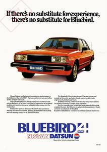  постер *1983 Австралия * Nissan Bluebird реклама постер * Datsun /Datsun