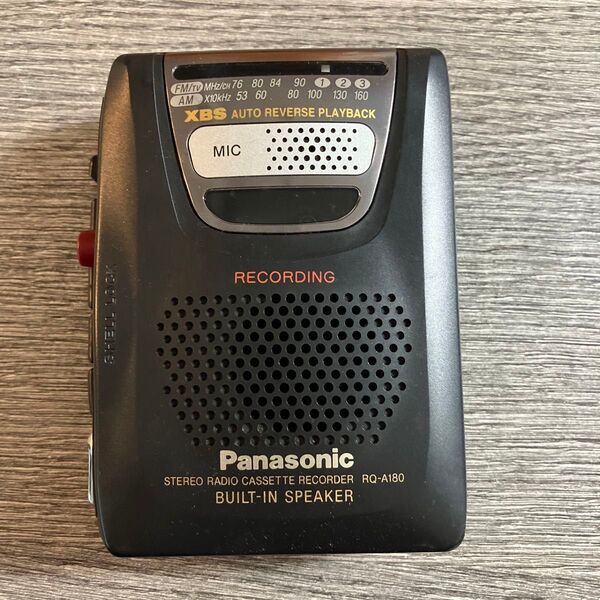 Panasonic ラジオ機能付き カセットテーププレーヤー RQ-A180 パナソニック