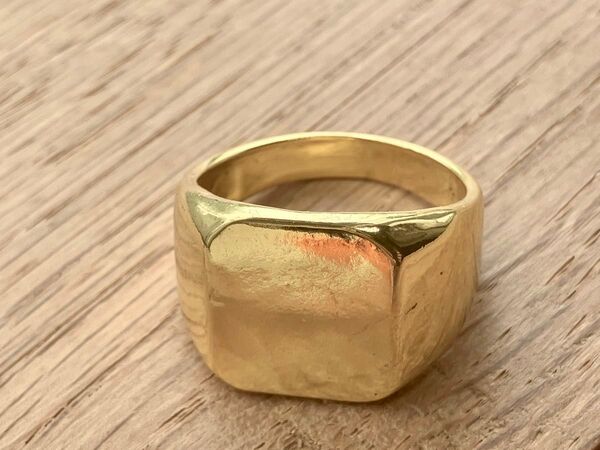 ヴィンテージ リング 一点もの ゴールド 指輪 ファラオ 国王 皇帝 西遊記 アンティーク 当時物 レトロ