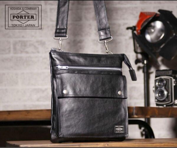 PORTER ポーター 吉田カバン ショルダーバッグ フリースタイル 肩掛け 斜め掛け メンズ ブラック 黒