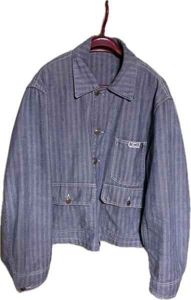 40s~50s 白タグ BIG SMITH カバーオール ワークジャケット