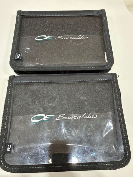 中古 ダイワ エメラルダス エギホルダー エギケース 黒 Lサイズ 2個