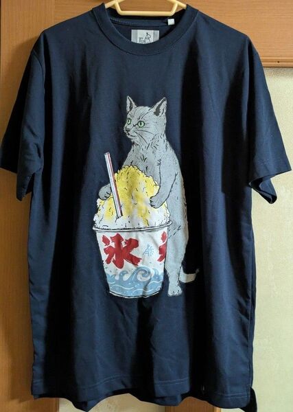 新品未使用!ゴースローキャラバン かき氷ネコTシャツ 5 XL ドライ機能
