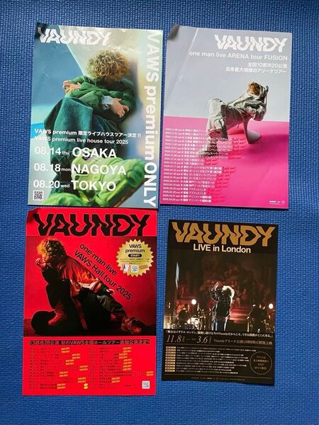 バウンディー Vaundy フライヤー チラシ4枚セット